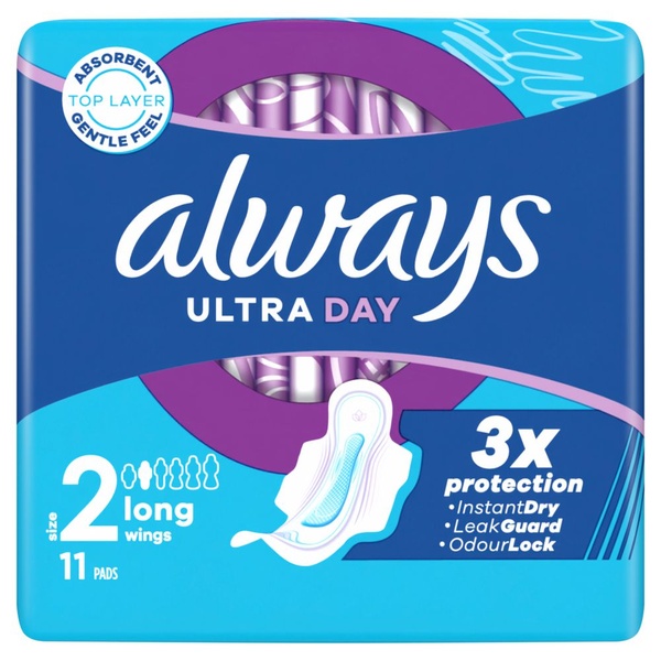 Always maandverband ultra day long wings voorkant