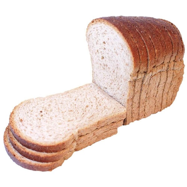 Ambachtelijke Bakker bus bruin half gesneden voorkant