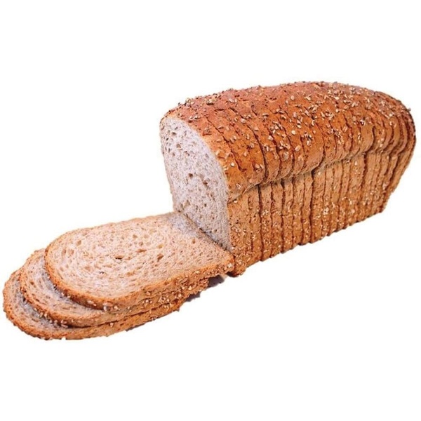 Ambachtelijke Bakker grof volkoren heel gesneden voorkant