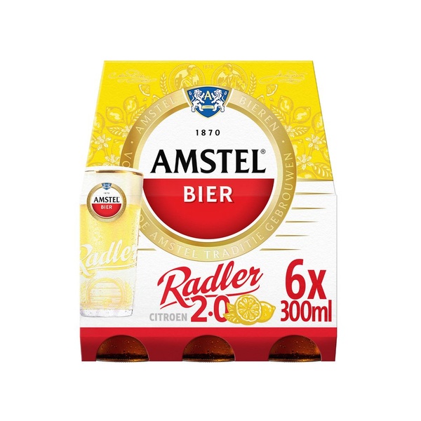 Amstel Bier Radler achterkant