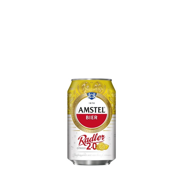 Amstel bier radler blik voorkant