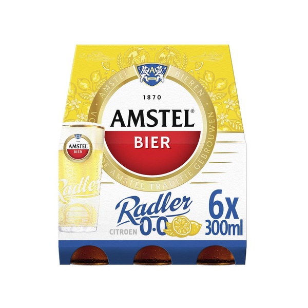 Amstel Radler 0.0% 6X30CL achterkant