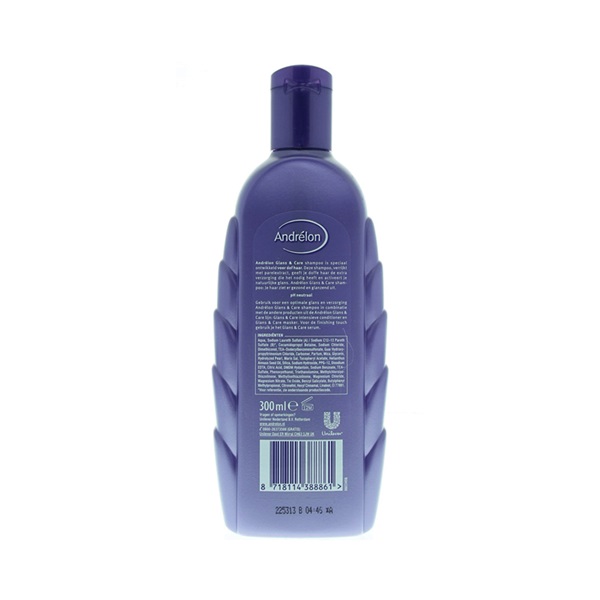 Andrélon Shampoo Glans & Care achterkant