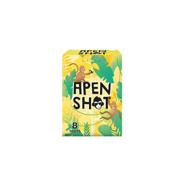 Apenshot mini fles 8x20 millimeter voorkant