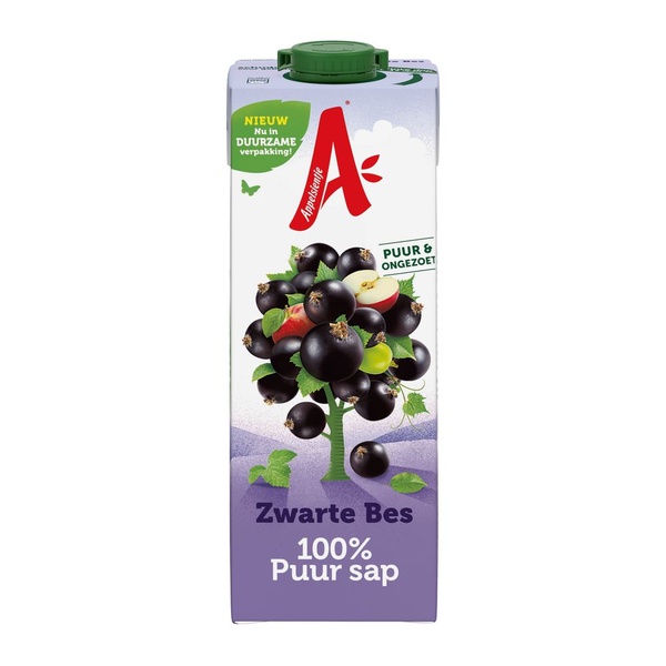 Appelsientje drink zwarte bes voorkant