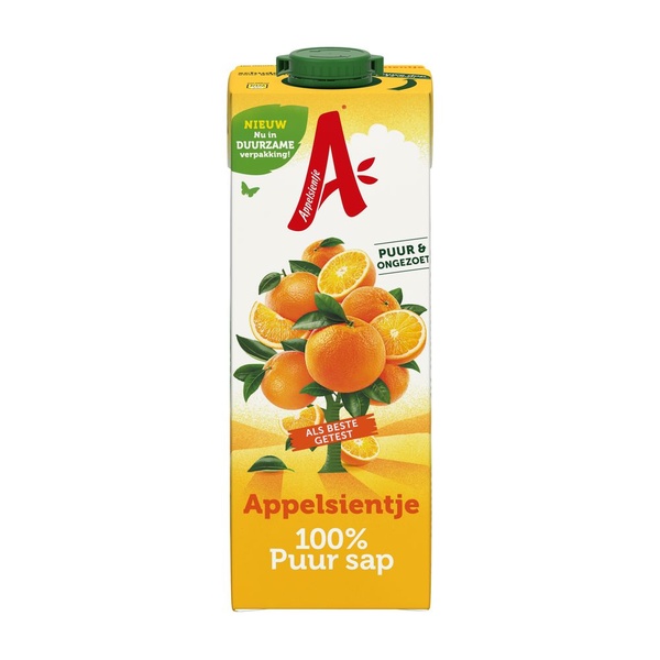Appelsientje Sinaasappelsap voorkant