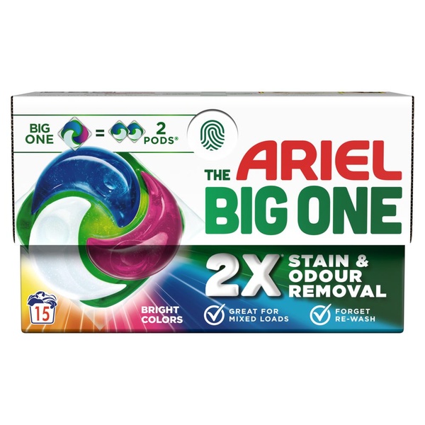 Ariel vaatwastablette all-in-1 pods color big voorkant