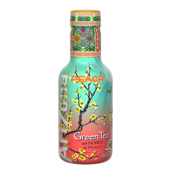 Arizona ice tea green peach voorkant
