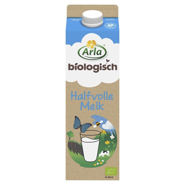Arla halfvolle biologische melk voorkant