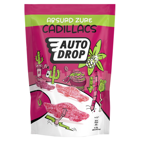 Autodrop Autodrop Bekkentrekkend Zure Cadillacs 150 g Zak voorkant