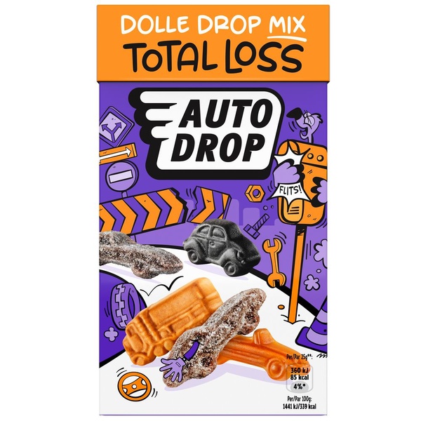 Autodrop drop dolle mix total loss voorkant