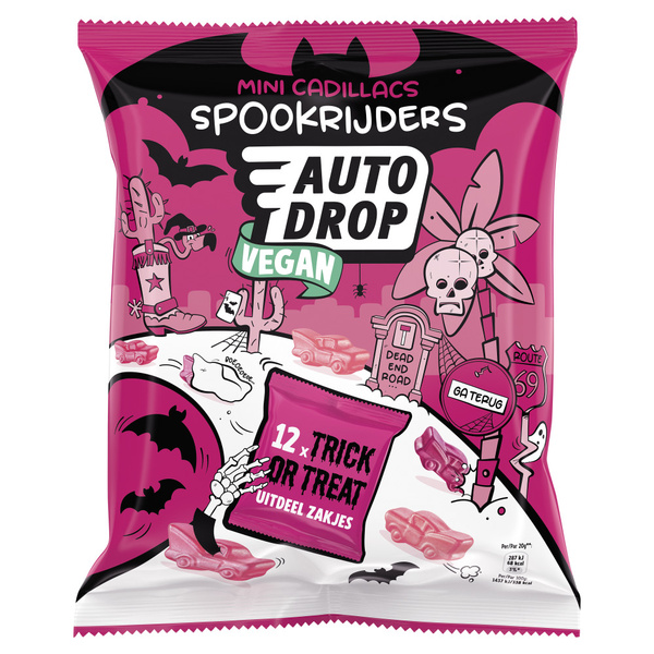 Autodrop Drop Spookrijders Uitdeelzakjes voorkant
