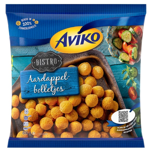 Aviko patat aardappelbolletjes voorkant