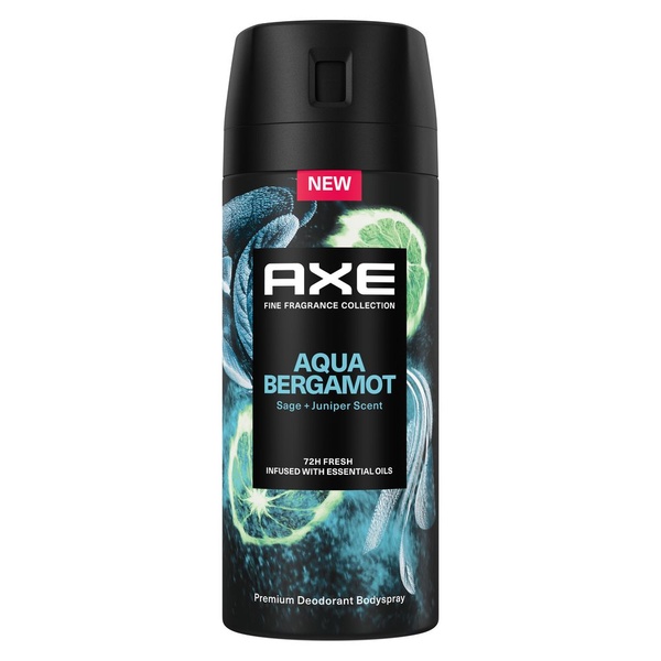 Axe deodorant bodyspray aqua bergamot voorkant