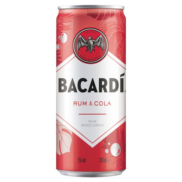 Bacardi premix rum en cola voorkant