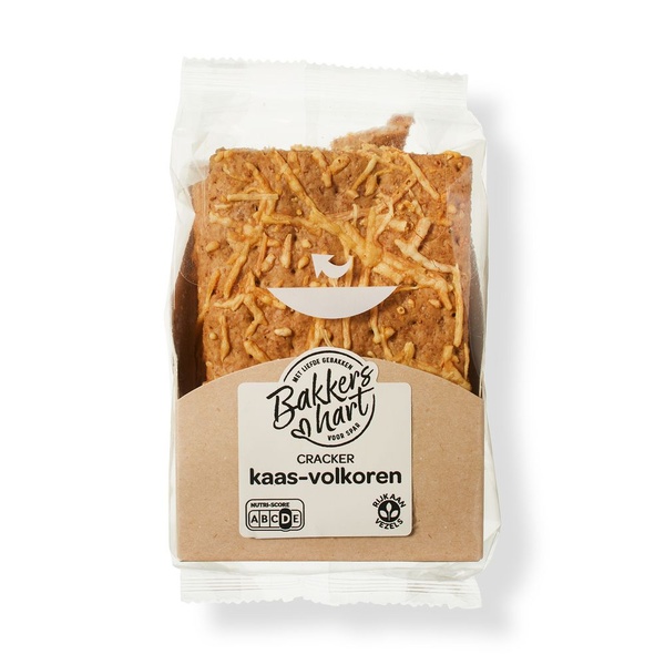 BakkersHart crackers kaas-volkoren voorkant