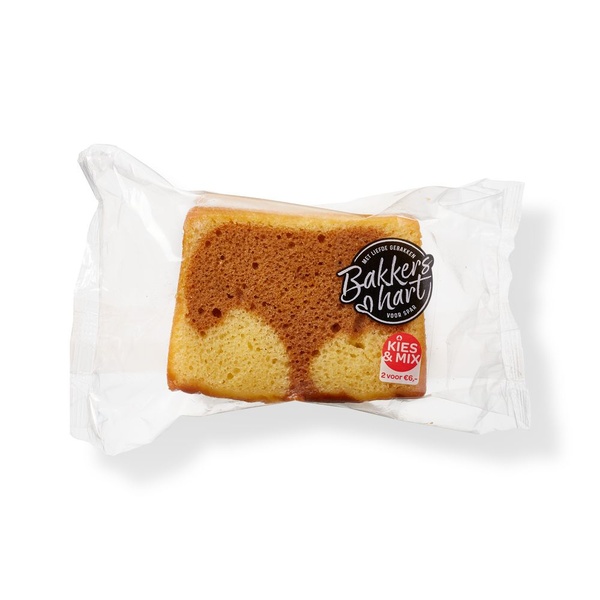 BakkersHart karamel cake plakken 6 stuks voorkant