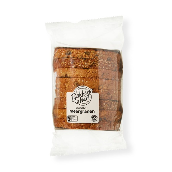 BakkersHart meergranen beschuit 8 stuks voorkant