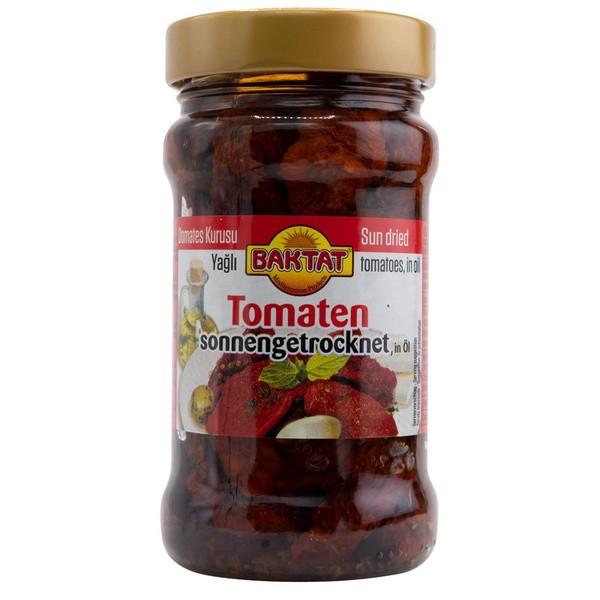 Baktat Gedroogde Tomaten In Olie voorkant