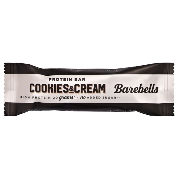 Barebells protein Cookies & Cream bar voorkant