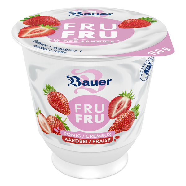 Bauer Bauer Roomyoghurt Aardbei voorkant