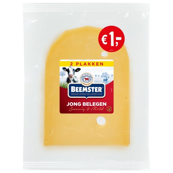 Beemster kaas jong belegen 2-plaks voorkant
