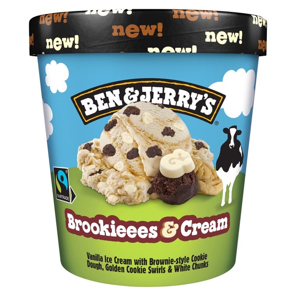 Ben&Jerry brookies & cream voorkant