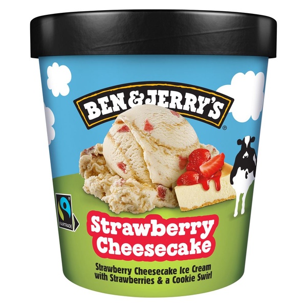 Ben&Jerry strawberry cheesecake voorkant