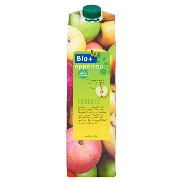 Bio+ Bio appelsap voorkant