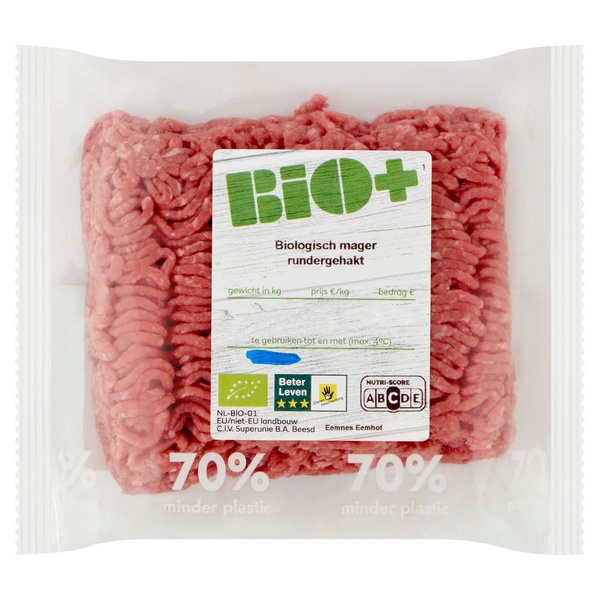SPAR | Bio+ biologisch rundergehakt mager - je vindt het bij SPAR