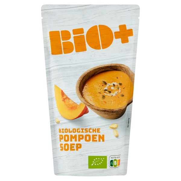 Bio+ Biologische pompoensoep biologisch voorkant