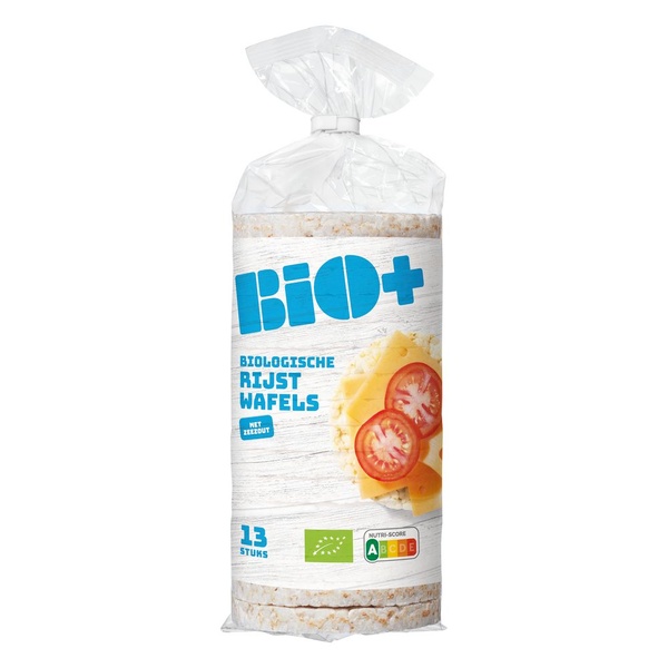 Bio+ rijstwafel zeezout voorkant