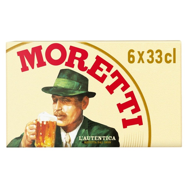 Birra moretti voorkant