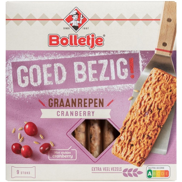Bolletje Graanrepen Cranberry voorkant