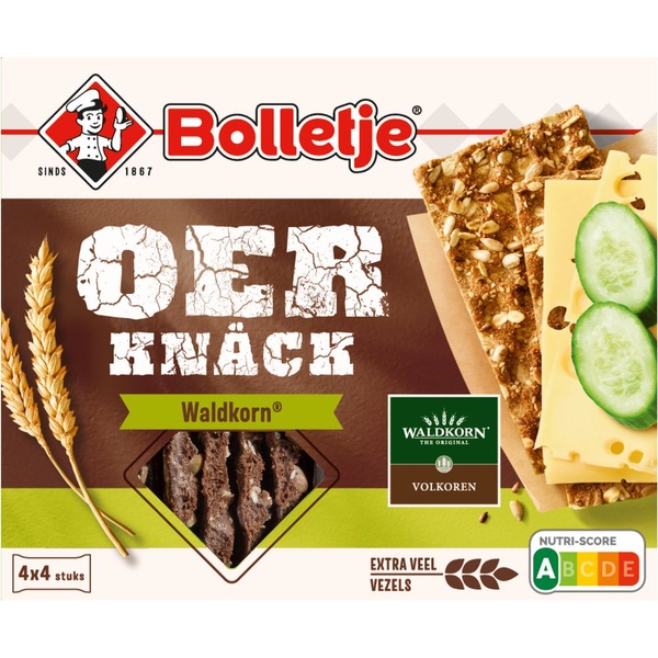 Bolletje knäckebrod oerknack waldkorn voorkant