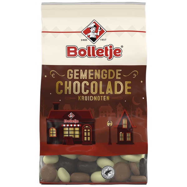 Bolletje kruidnoten chocolade gemengd voorkant