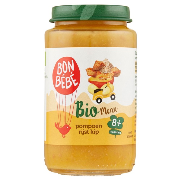 Bonbébé Biologisch maaltijdpotje pompoen rijst kip voorkant