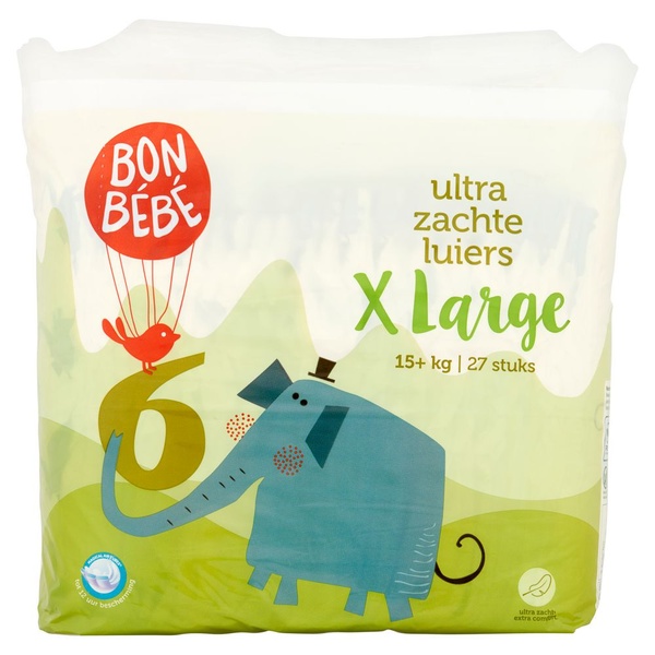 Bonbébé luiers extra large maat 6 voorkant