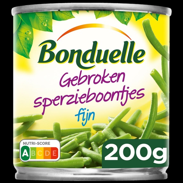 Bonduelle Gebroken Sperzieboontjes Fijn achterkant