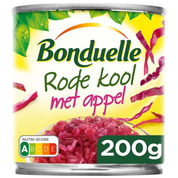 Bonduelle Rode Kool Met Appel achterkant