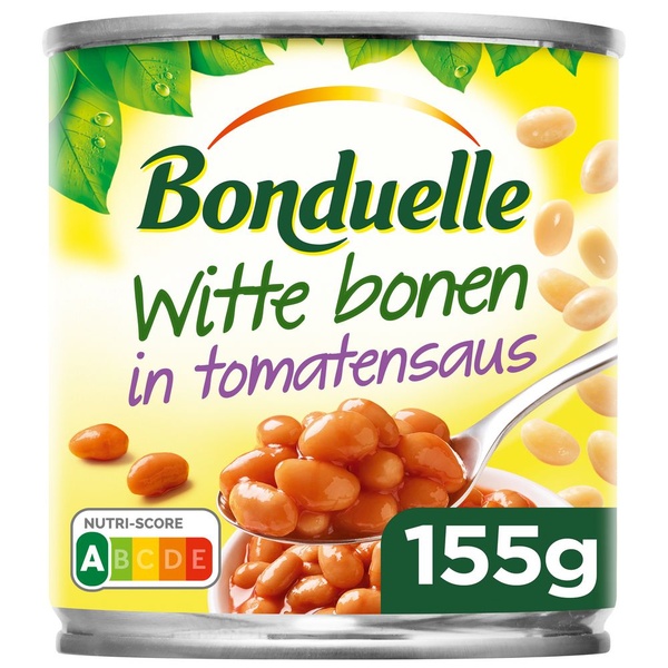 Bonduelle Witte Bonen In Tomatensaus achterkant