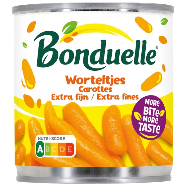 Bonduelle Worteltjes Extra Fijn voorkant