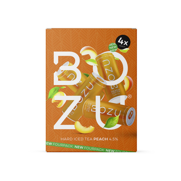 Bozu Bozu Iced Tea 4,5% Peach/Mango voorkant