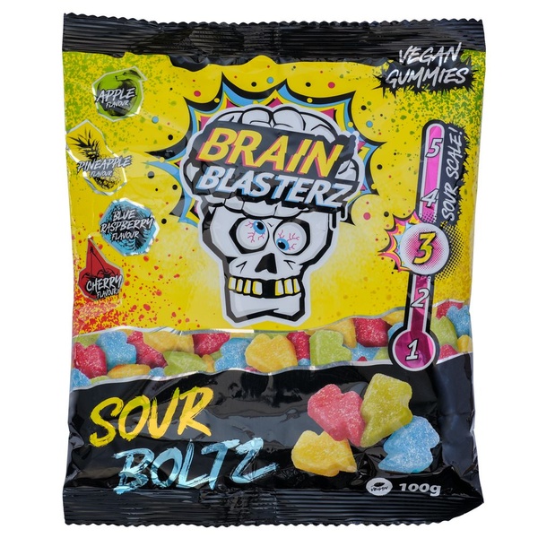 Brain Blasterz snoep sour boltz voorkant