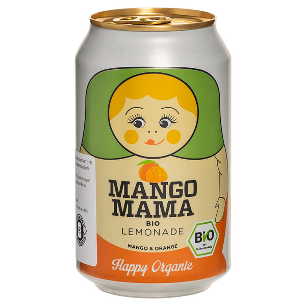 Brand Garage biologische mango en sinaasappel limonade voorkant
