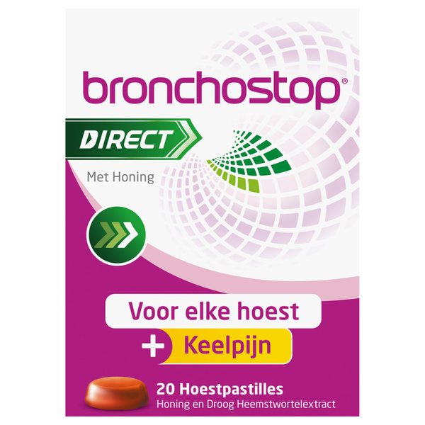 Bronchostop pastilles direct voorkant