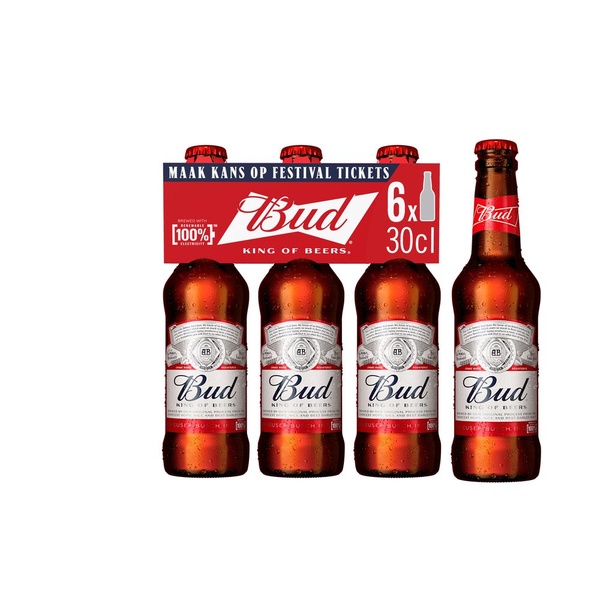 Bud bier blik 4-pack voorkant