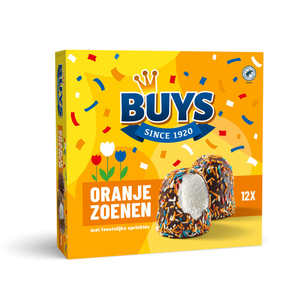 Buys Oranjezoenen 12 stuks voorkant