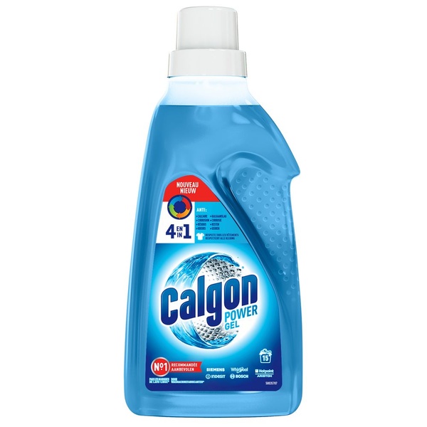 Calgon wasmachinereiniger en anti kalk 4in1 gel voorkant