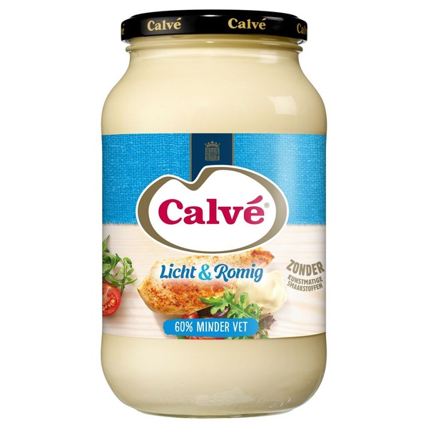 Calvé Mayonaise Licht & Romig voorkant